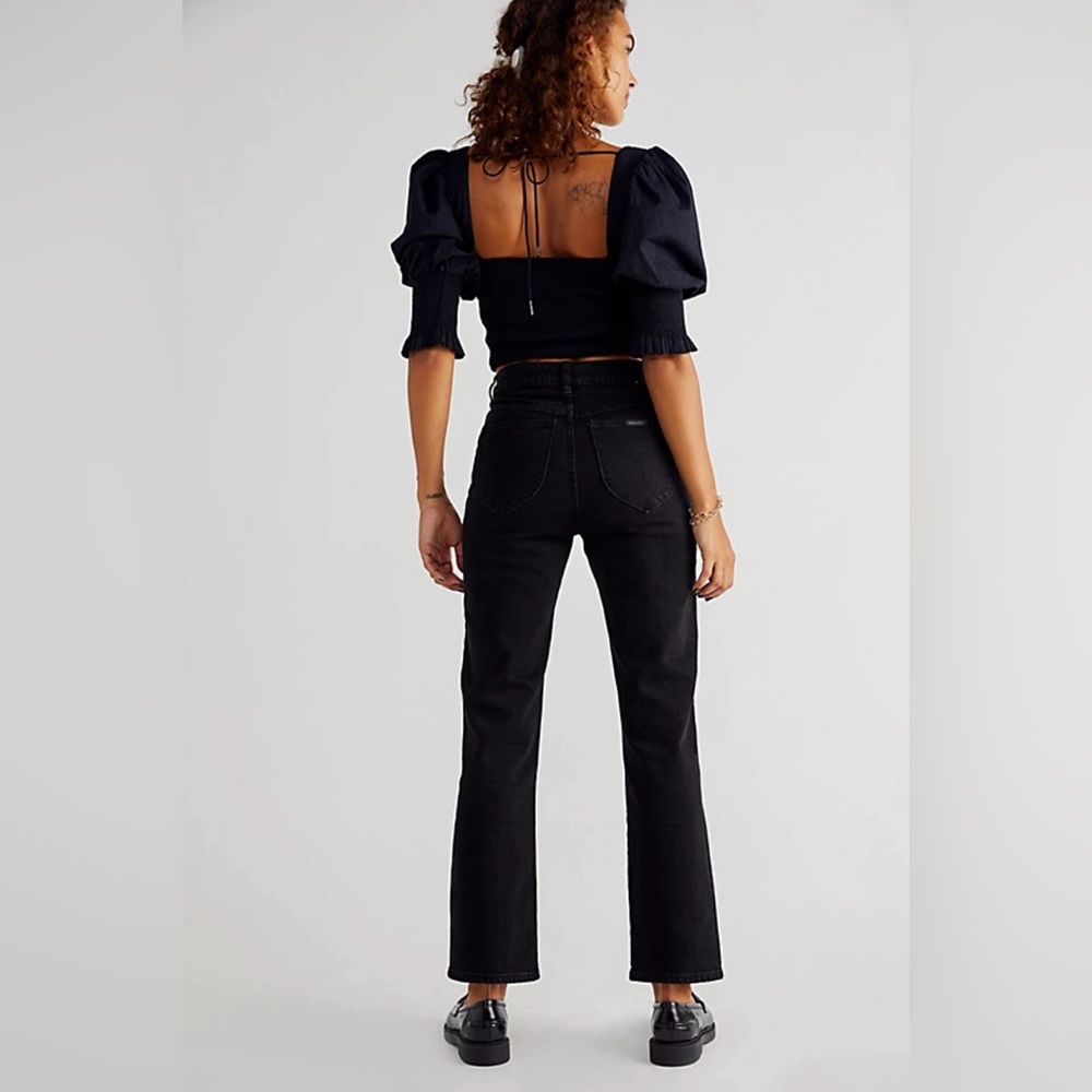 New with tags Rolla’s black straight denim - Free people